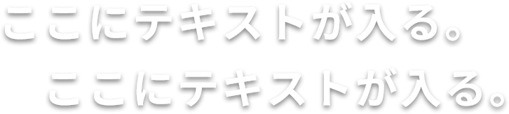 ここにテキストが入る。
                　ここにテキストが入る。
                